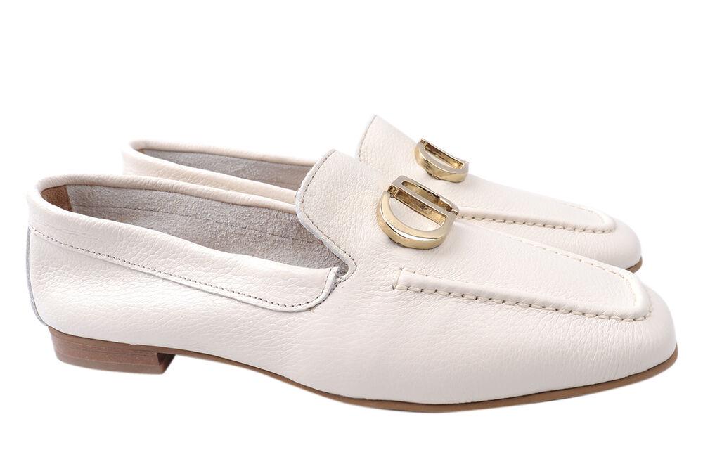 Туфли женские Molly Bessa из кожи на низком ходу р. 37 Белый (249-21DTC) Туфли женские Molly Bessa из кожи на низком ходу р. 37 Белый (249-21DTC)