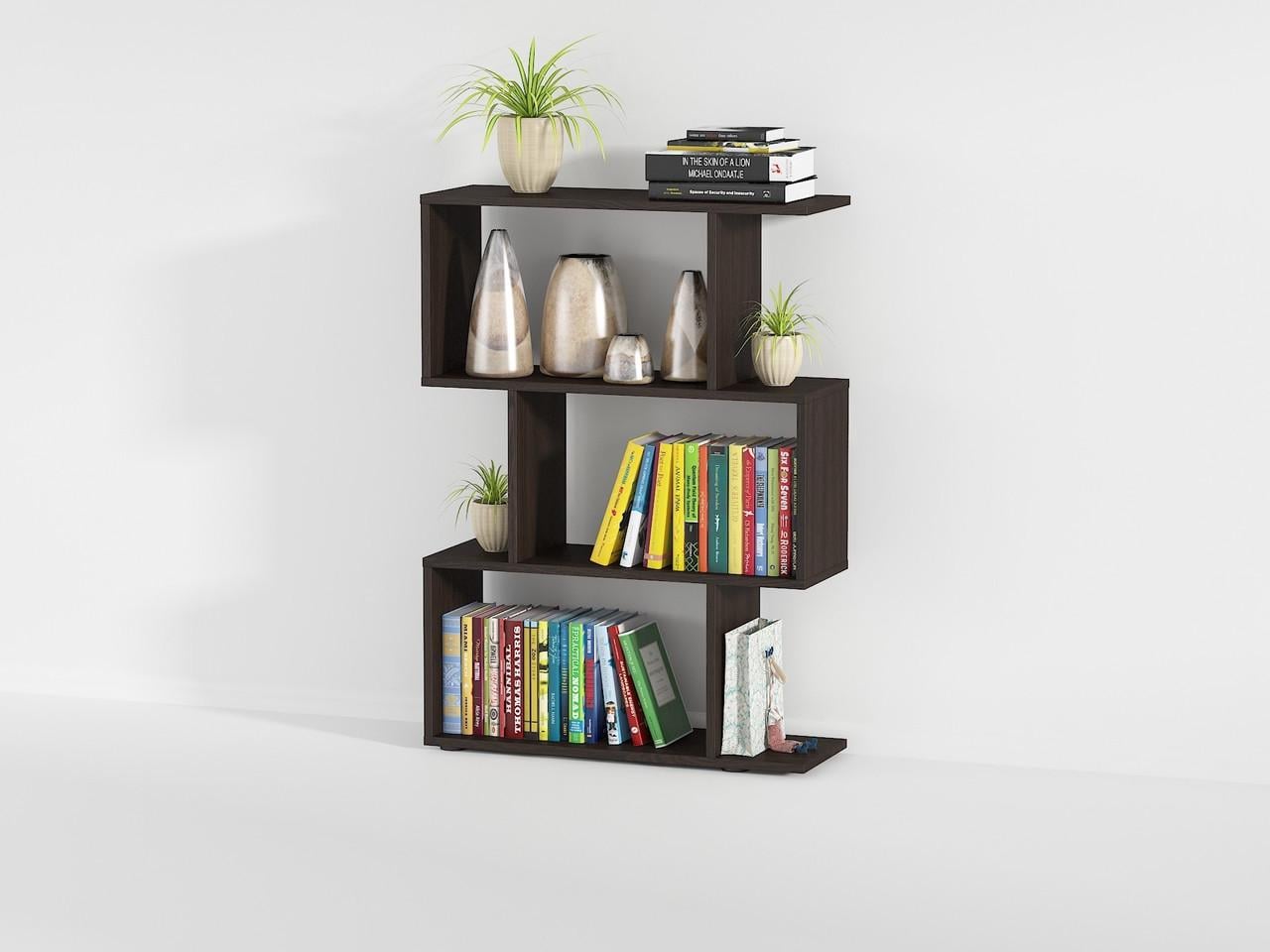 Cтелаж-полка для книг Moreli Lova 700x974x238 мм Венге темный (id27-0000-74-venge)