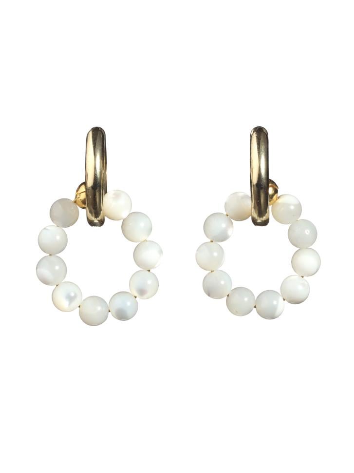 Серьги-трансформеры с перламутром (5203)