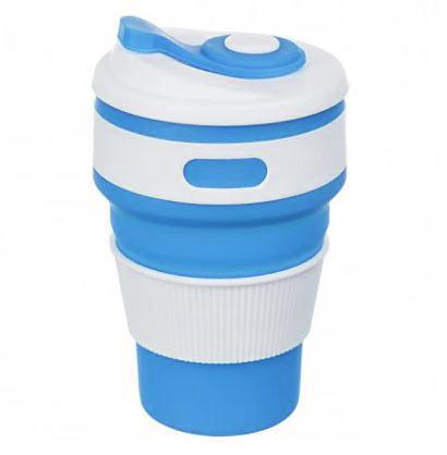 Чашка складная Collapsible 5332 силиконовая 350 мл Голубой (1134751548)