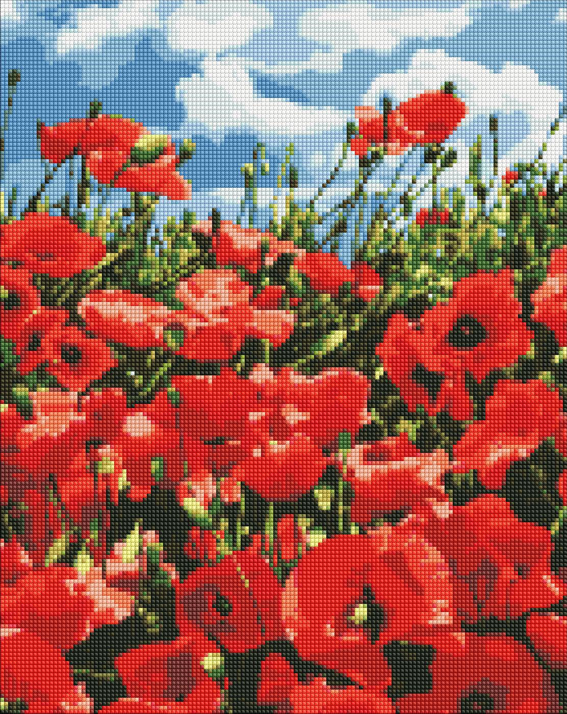 Алмазная мозаика Идейка Удивительные маки 40x50 см (AMO7056)