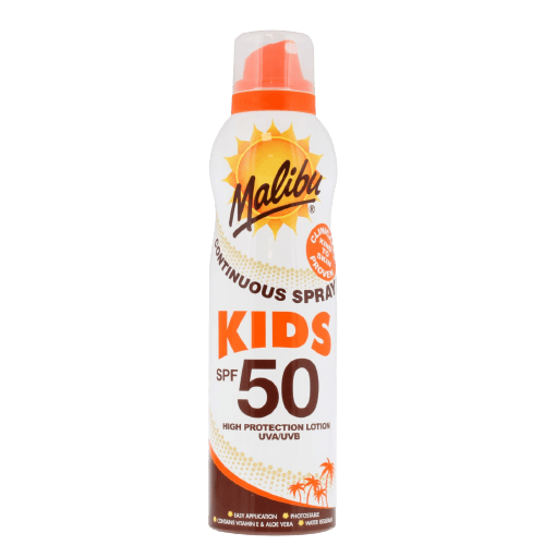 Лосьон детский солнцезащитный Malibu Kids Continuous Lotion Spray SPF-50 175 мл (.0392)