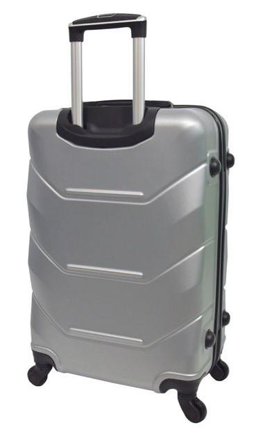 Чемодан пластиковый Bonro 10500402 S на 4 колесах Серебряный (CEKRBBO702SM4SEE) - фото 2