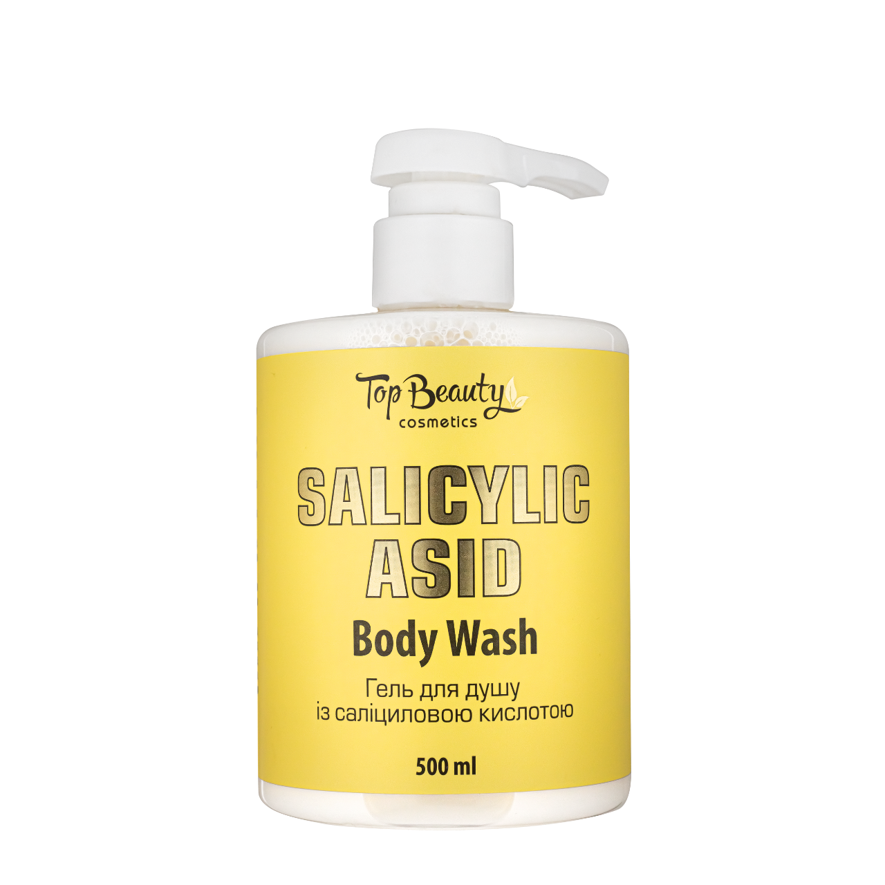 Гель для душу з саліциловою кислотою Top Beauty проти акне 500 мл