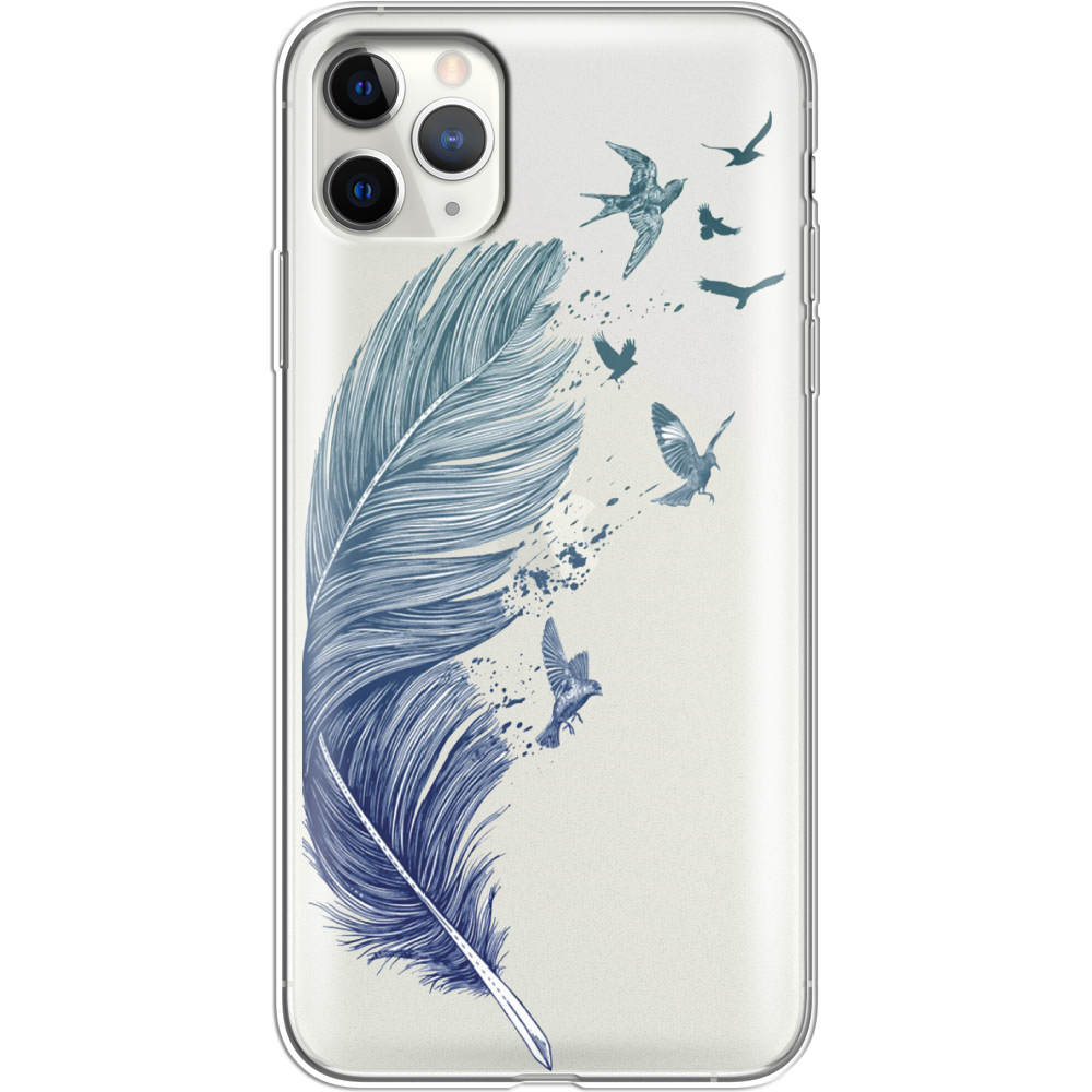 Чехол Boxface iPhone 11 Pro Max Feather Прозрачный силикон (38194-cc38-38194)