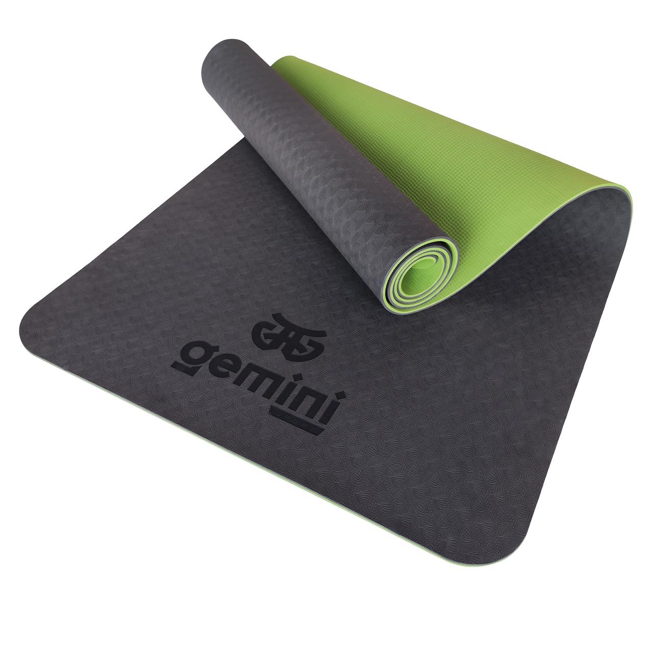 Коврик для фитнеса и йоги Gemini Pro GE-6BGR TPE/TC 6 мм (2012936381)