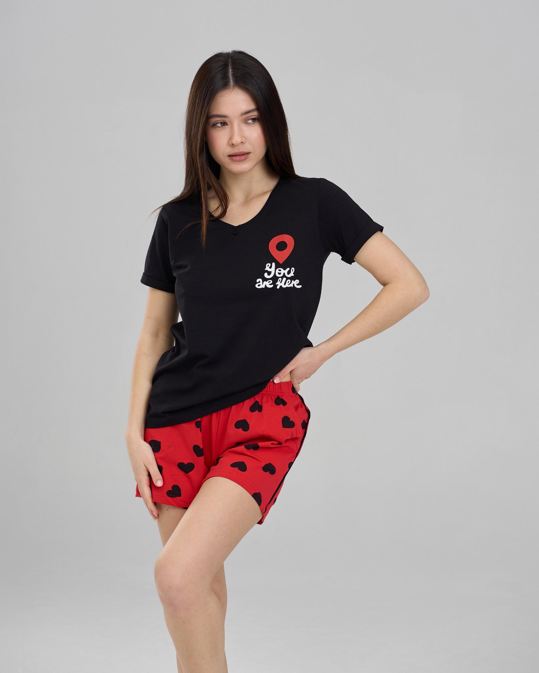 Комплект женский You are here с шортиками S (60164_S)