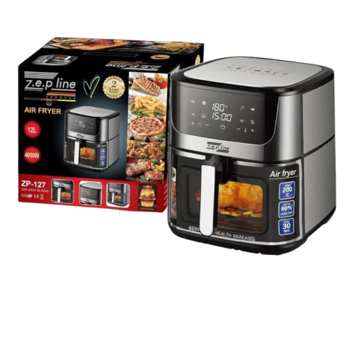 Фритюрница Zepline ZP-127 безмасляная с таймером чаша 12 л 4000 Вт