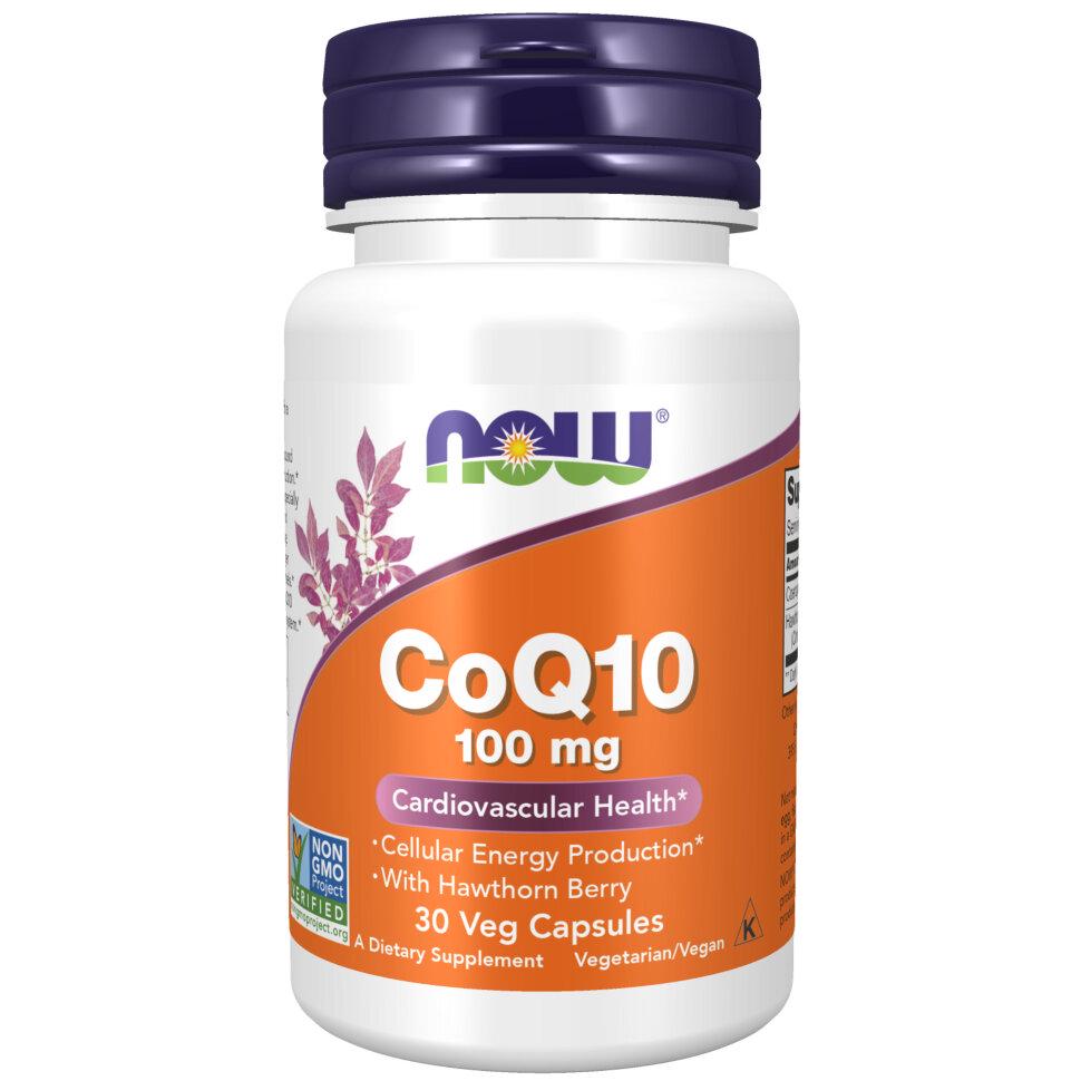 Коэнзим Q10 Now Foods CoQ10 100 мг 30 капс.