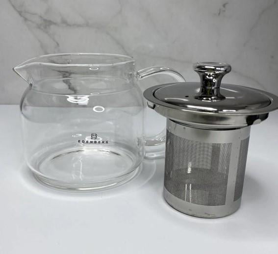 Заварювальний чайник із ситом Edenberg EB-19032 800 мл (2530557527) - фото 3 Заварювальний чайник із ситом Edenberg EB-19032 800 мл (2530557527) - фото 3