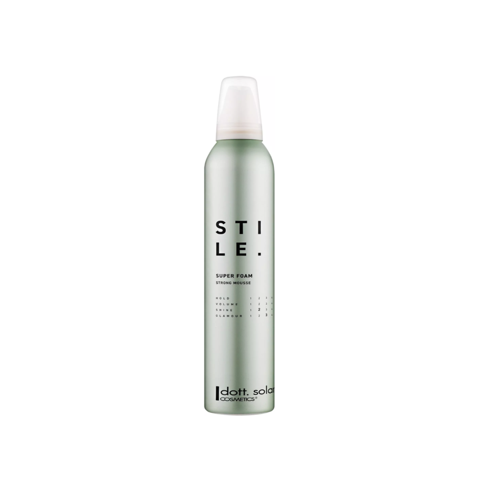 Мус для об'єму сильної фіксації Dott.Solari Style Super Foam Strong Mousse 300 мл Мус для об'єму сильної фіксації Dott.Solari Style Super Foam Strong Mousse 300 мл