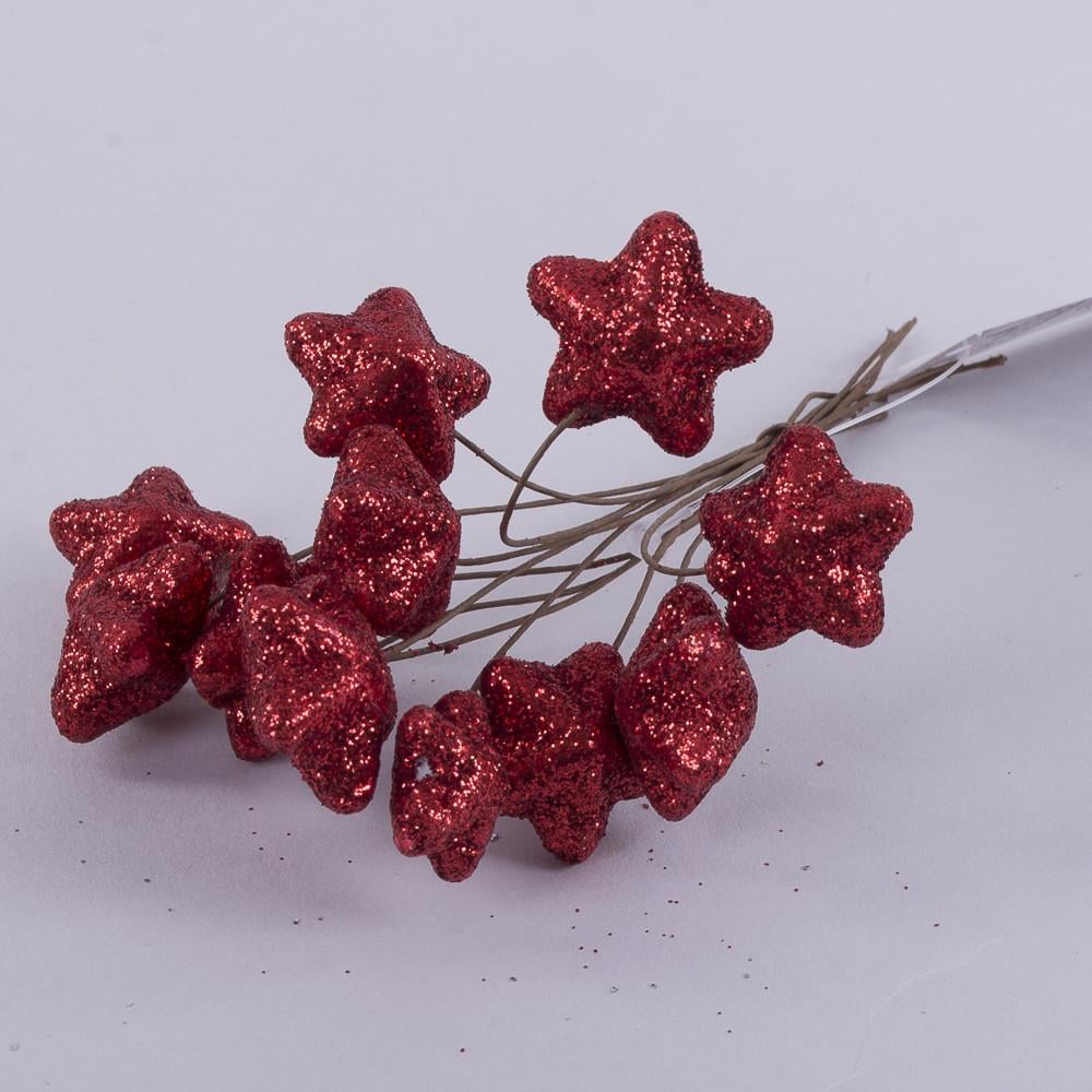 Пучок звездочек 12 шт. Красный (745-3)