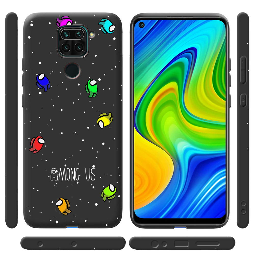 Чехол с рисунком Boxface Xiaomi Redmi Note 9 Among Us Invisible Черный силикон (39801-bk76-41087) - фото 2