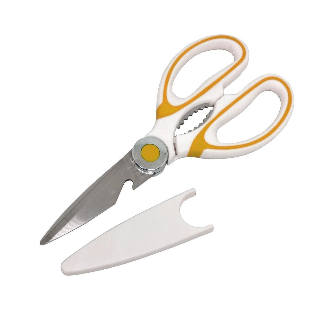 Ножницы кухонные Stenson SF-5-405 для разделки птицы и рыбы в чехле Оранжевый (204010-1-пом)