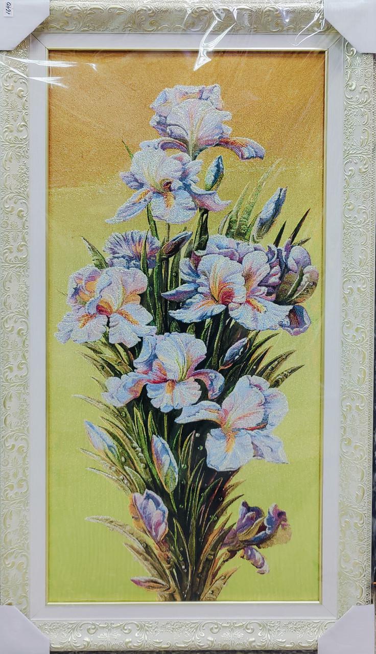 Картина гобелен Ирисы 80x40 см (20145774)