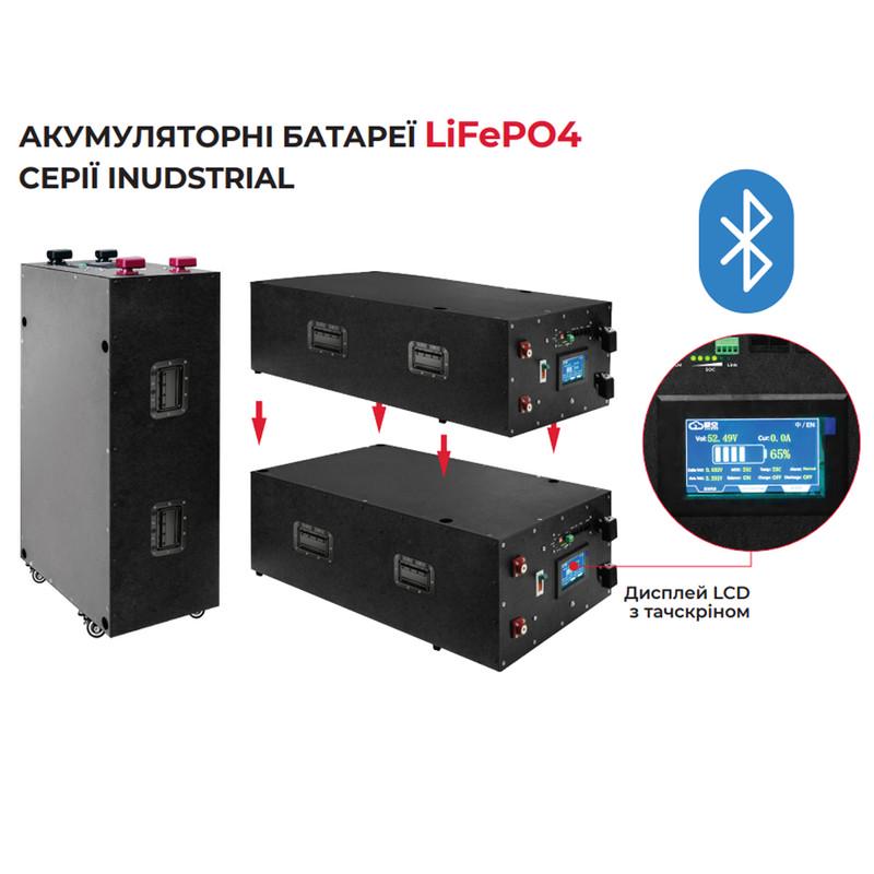 Батарея акумуляторна E.NEXT e.lfp.industrial.48.304 51,2 В 304А/год 15565 Вт/год LiFePO4 тип роз'єму M8 (i093003) - фото 6