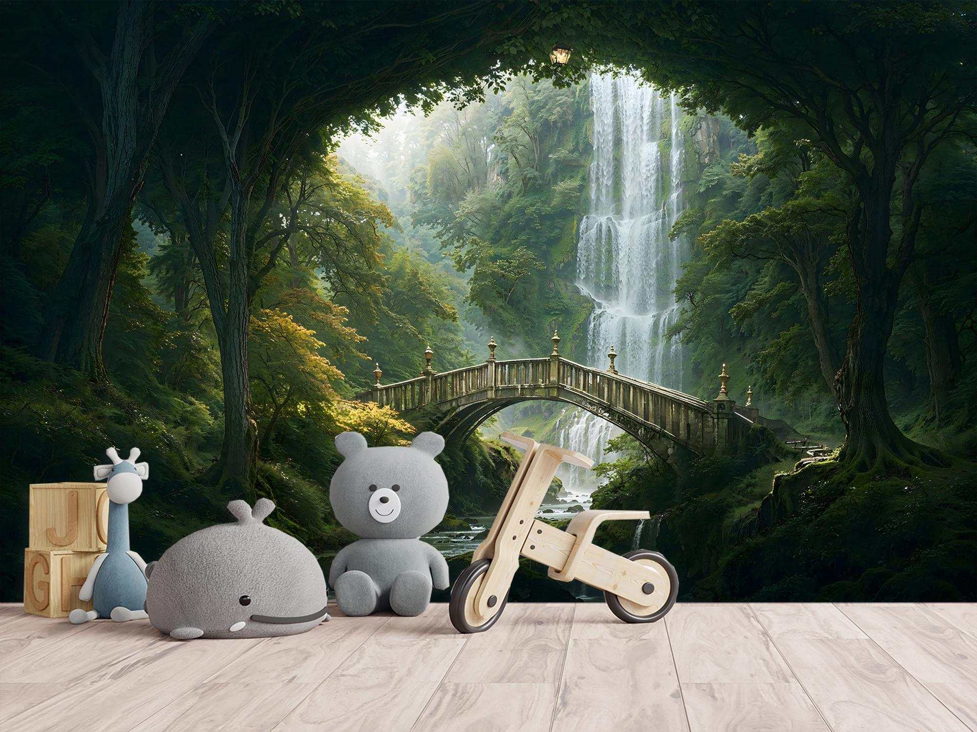 Фотошпалери флізелінові Upstream Міст у лісі ельфів 190х285 см (S5KID-077/4) - фото 6 Фотошпалери флізелінові Upstream Міст у лісі ельфів 190х285 см (S5KID-077/4) - фото 6