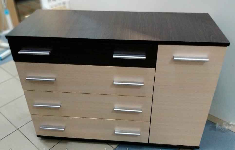 Комод для дому Еверест К-3 73х38х100 см Венге/Дуб молочний (2187586) - фото 3