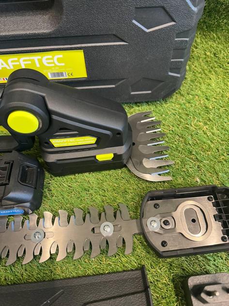 Аккумуляторные ножницы кусторез Krafftec 2 в 1 два аккумулятора/зарядное устройство/пластиковый кейс (28150465) - фото 10 Аккумуляторные ножницы кусторез Krafftec 2 в 1 два аккумулятора/зарядное устройство/пластиковый кейс (28150465) - фото 10