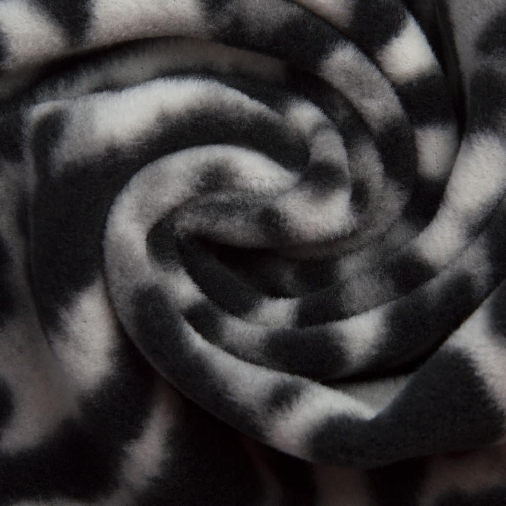 Ткань флис полар зебра Черно-белый (22246)