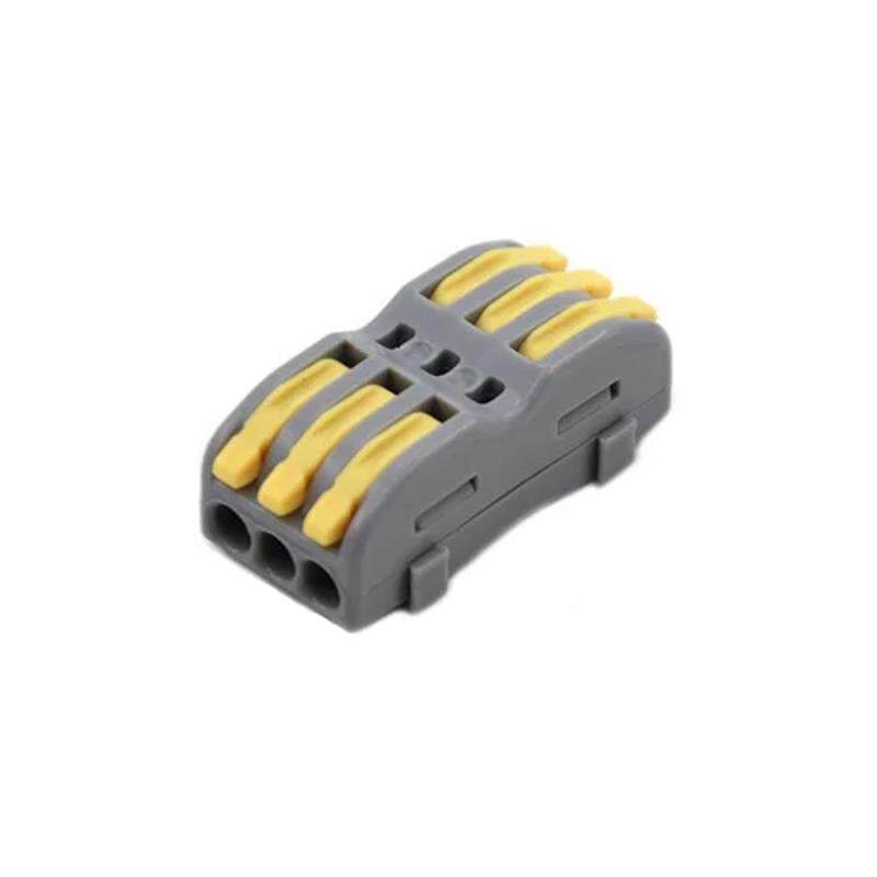 Клемма проходная Tactix 0,5-4 мм2 32А 1-5 одинарная 39,3х18х14,5 мм Желтый (BP423)