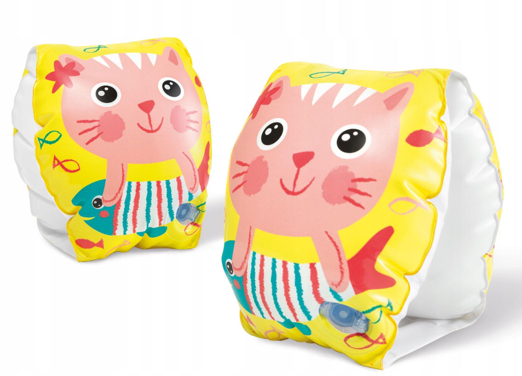 Нарукавники для плавання Intex 56665 Happy Kitten 20х15 см (405841)