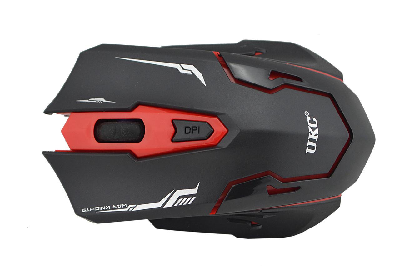 Комплект клавіатура з мишкою UKC HK6500 бездротова Black/Red (10263) - фото 6 Комплект клавіатура з мишкою UKC HK6500 бездротова Black/Red (10263) - фото 6