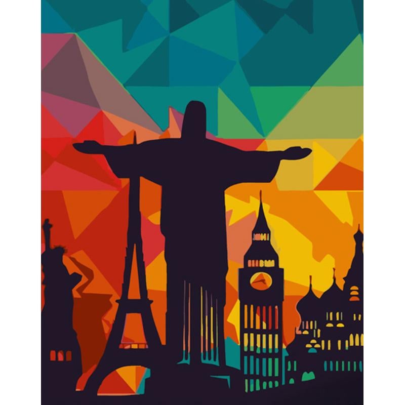 Картина по номерам Strateg Премиум Достопримечательности 40x50 см (GS1047)