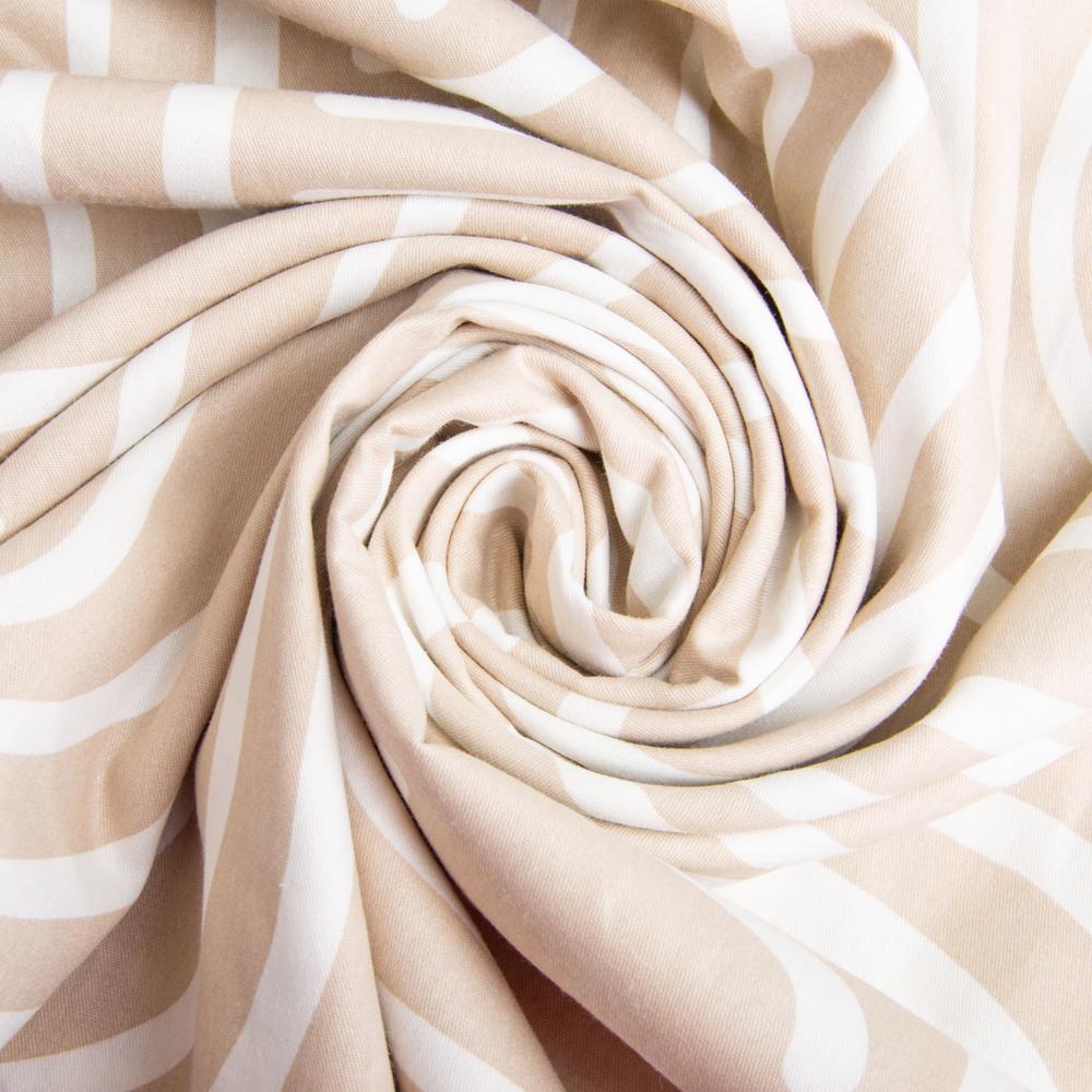 Ткань хлопок сатин S-276-B Каир 120 гр/м2 Кремовый (25026)