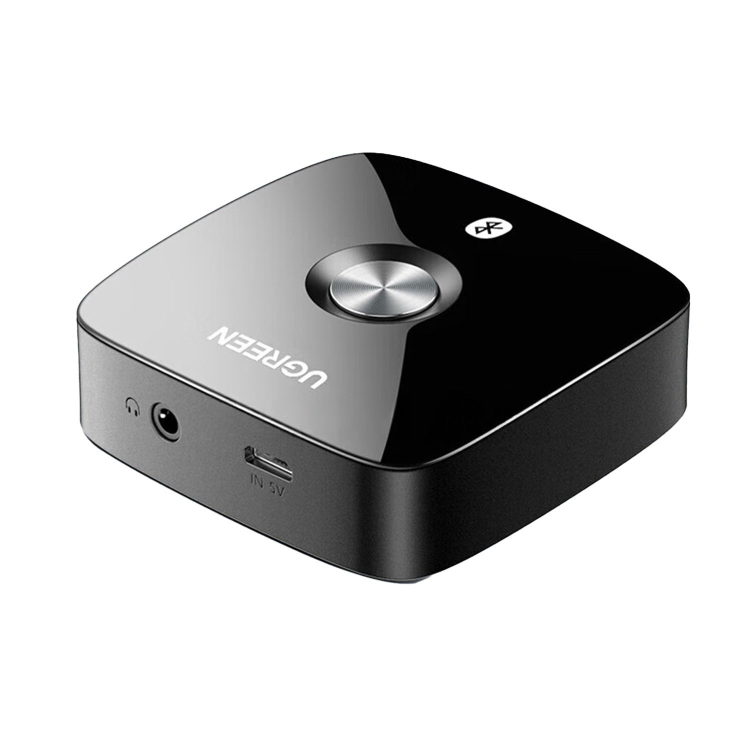 Адаптер UGREEN Bluetooth 5.1 приемник aptX HD Hi-Res 3,5 мм minijack AUX-micro USB Аудио AAC/SBC стерео Черный (40758) - фото 1