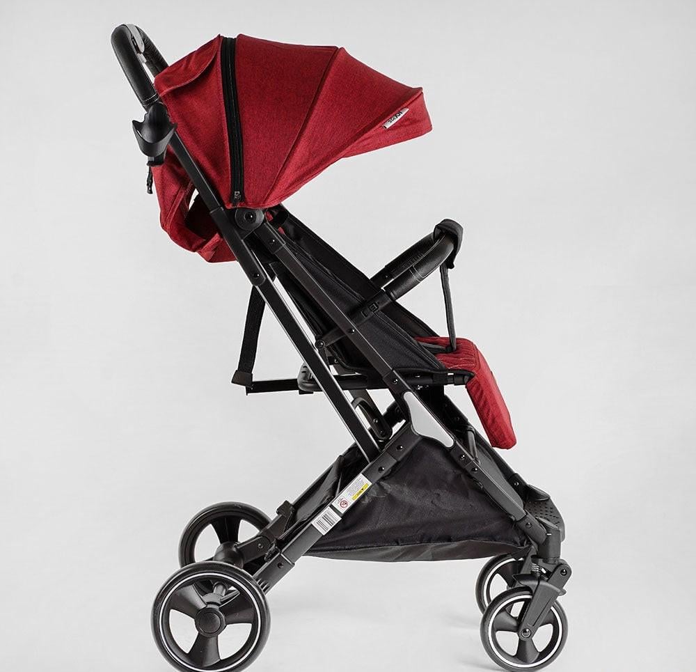 Коляска прогулянкова Joy Comfort L-52304 зі сталевою рамою/футкавером/підсклянником (23868021) - фото 3
