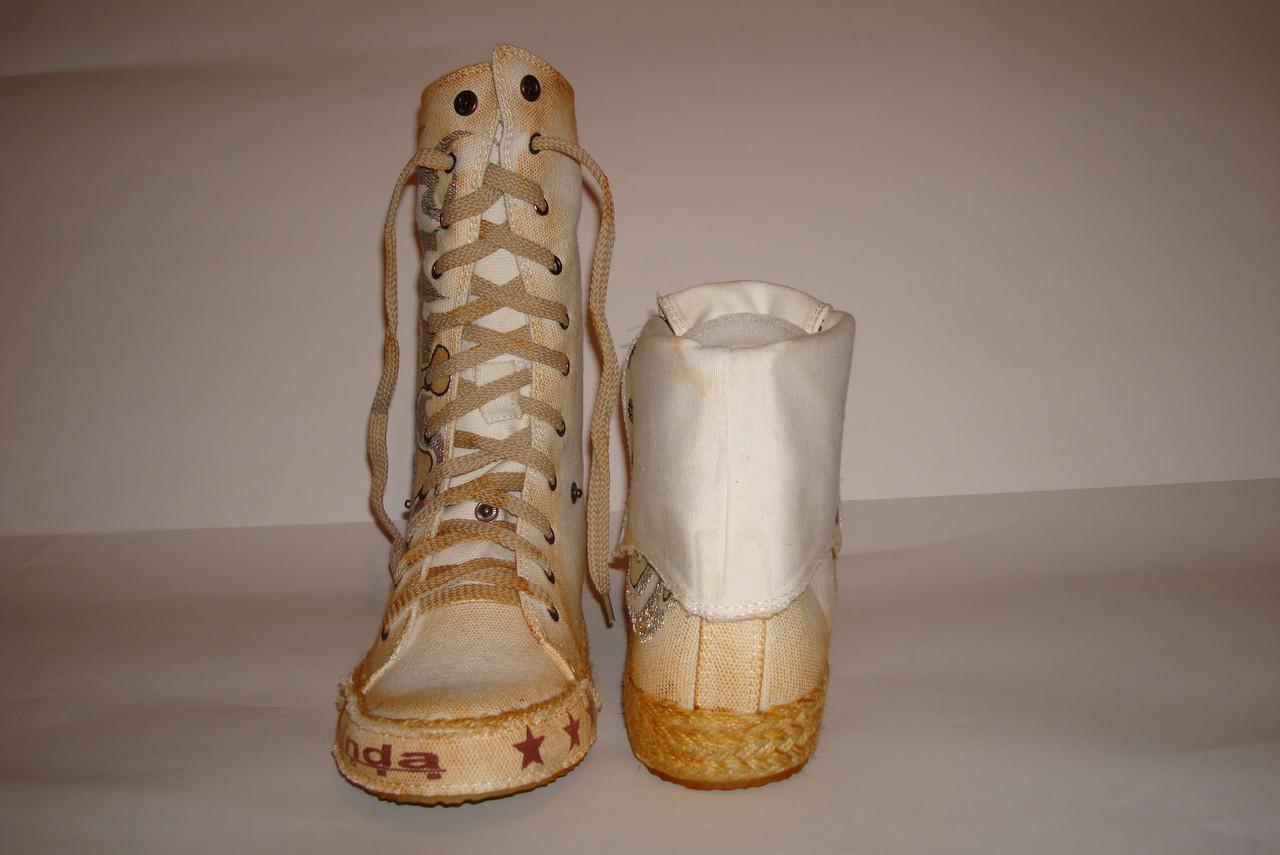 Кеди жіночі Linda р. 40 25,5 см Бежевий (2324838810) - фото 4 Кеди жіночі Linda р. 40 25,5 см Бежевий (2324838810) - фото 4