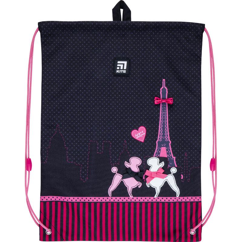 Сумка для обуви KITE Weekend In Paris 46x33 см Черно-фиолетовый (K21-600M-1)