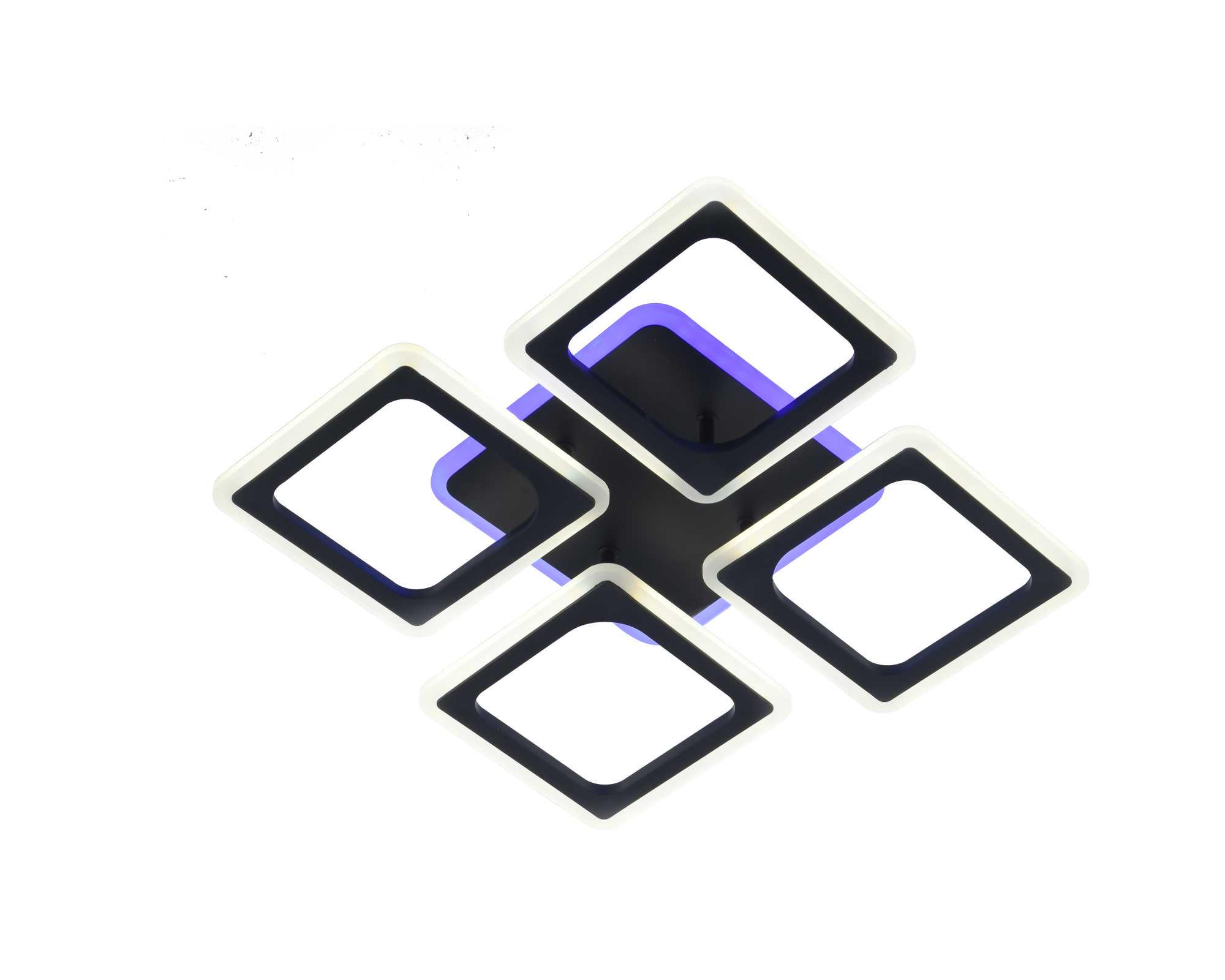 Люстра светодиодная акриловая Valeso V 3201-4C BK с пультом