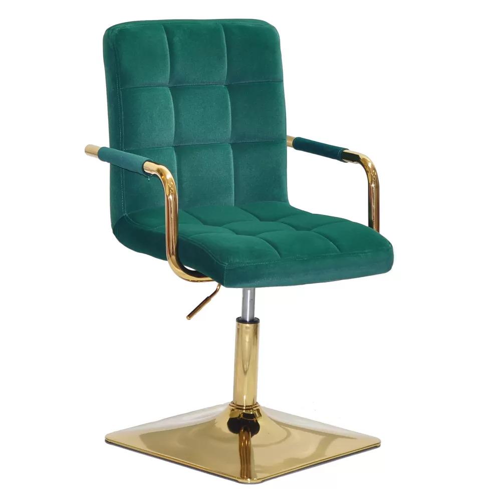 Стул TOWER ARM SQUARE GOLD бархат Зеленый (900529) Стул TOWER ARM SQUARE GOLD бархат Зеленый (900529)
