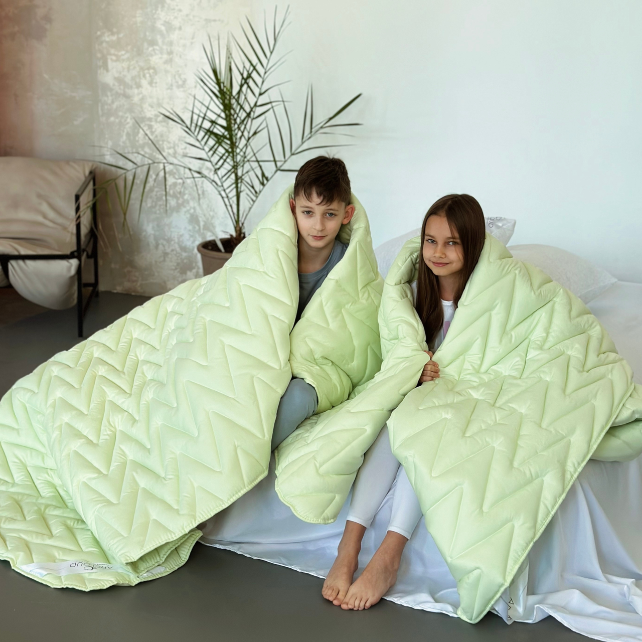 Ковдра зимова Green Bamboо холлофайбер 140х205 см