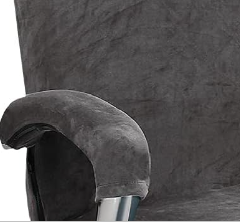 Чехлы на подлокотники для офисного кресла Slavich Велюр 2 шт. 10х45 см Серый (24210089)