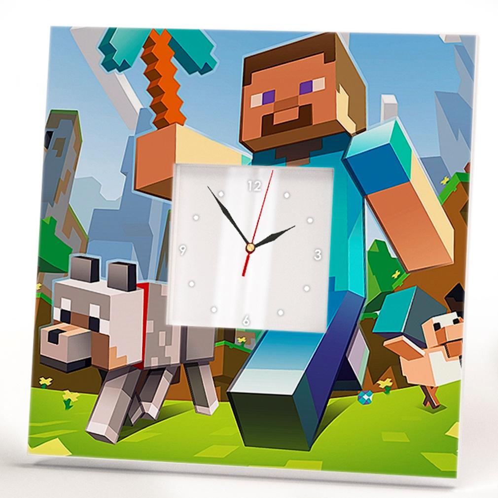 Часы Minecraft 260x260 мм (C03532)