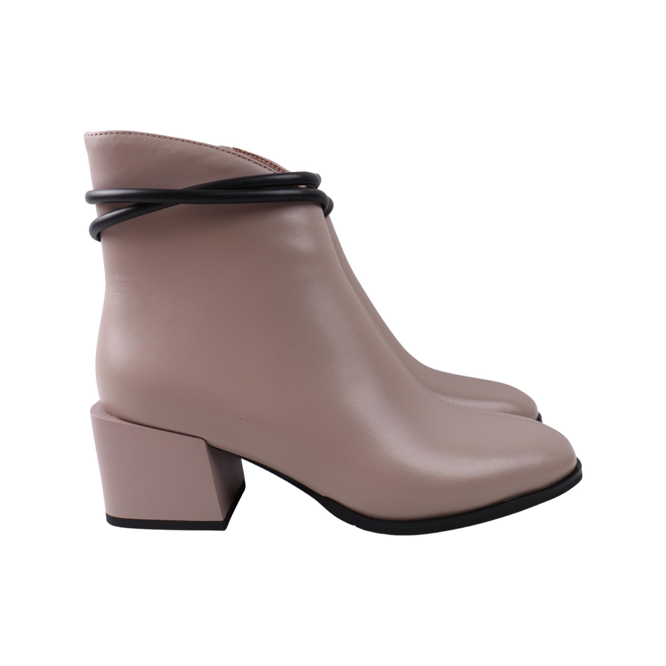 Ботильоны женские Angelo Vani натуральная кожа р. 38 Капучино (242-23DH)