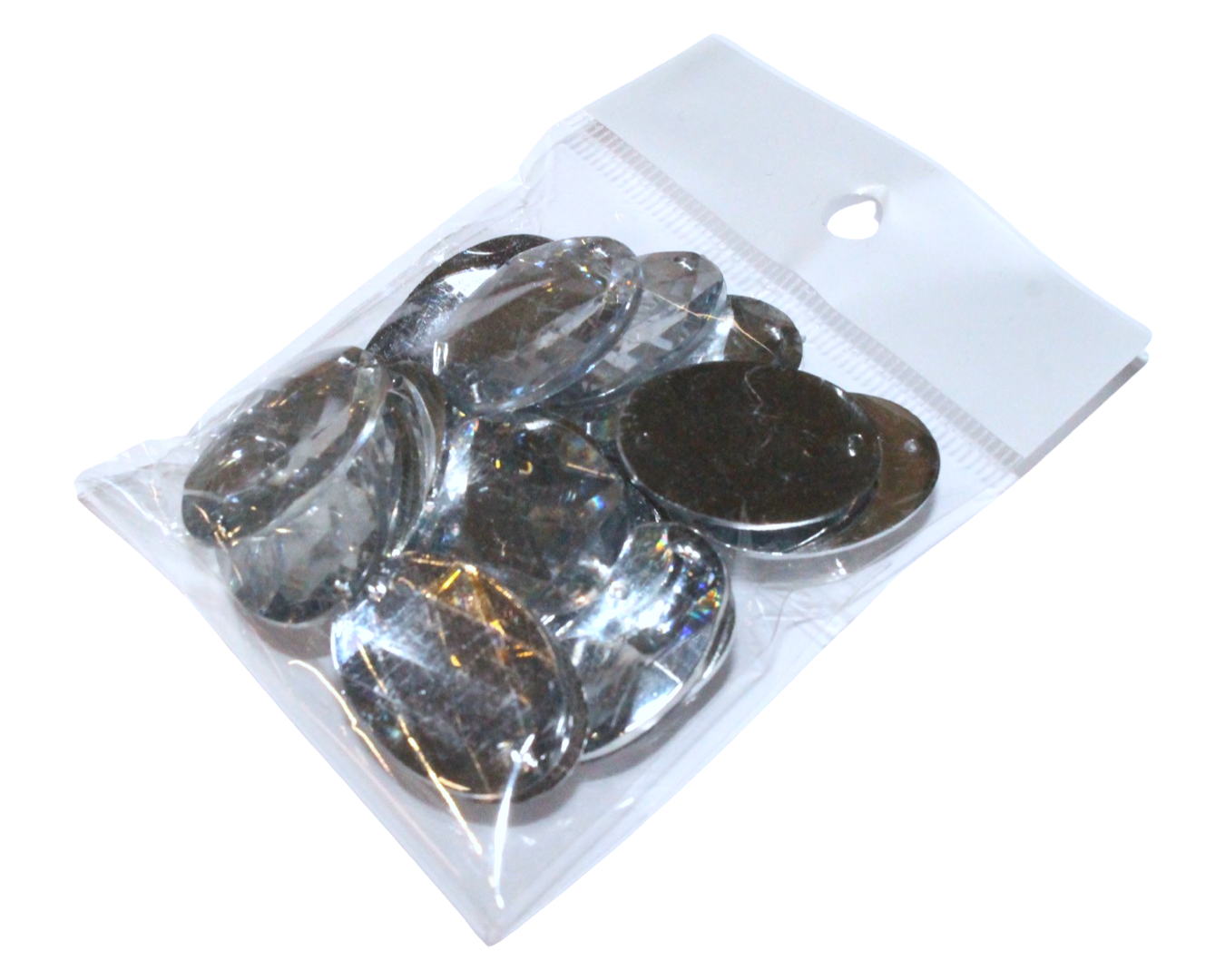 Камені пришивні Овал Великий 18х26 мм 20 шт.