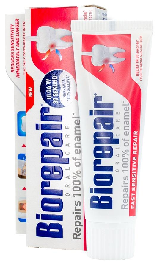 Зубна паста Biorepair для зменшення чутливості зубів та відновлення зубної емалі 75 мл (8017331048443)