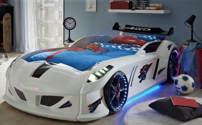 Кровать с подсветкой Ягуар Speedy boy Белый (14081652) - фото 3 Кровать с подсветкой Ягуар Speedy boy Белый (14081652) - фото 3