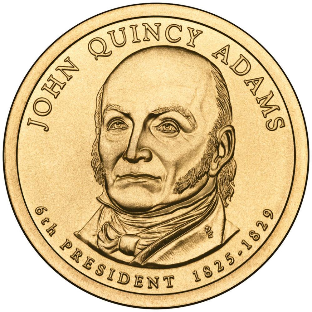 Коллекционная монета США 1 доллар 2008 P 6-й Президент Джон Квинси Адамс UNC (KM#427)