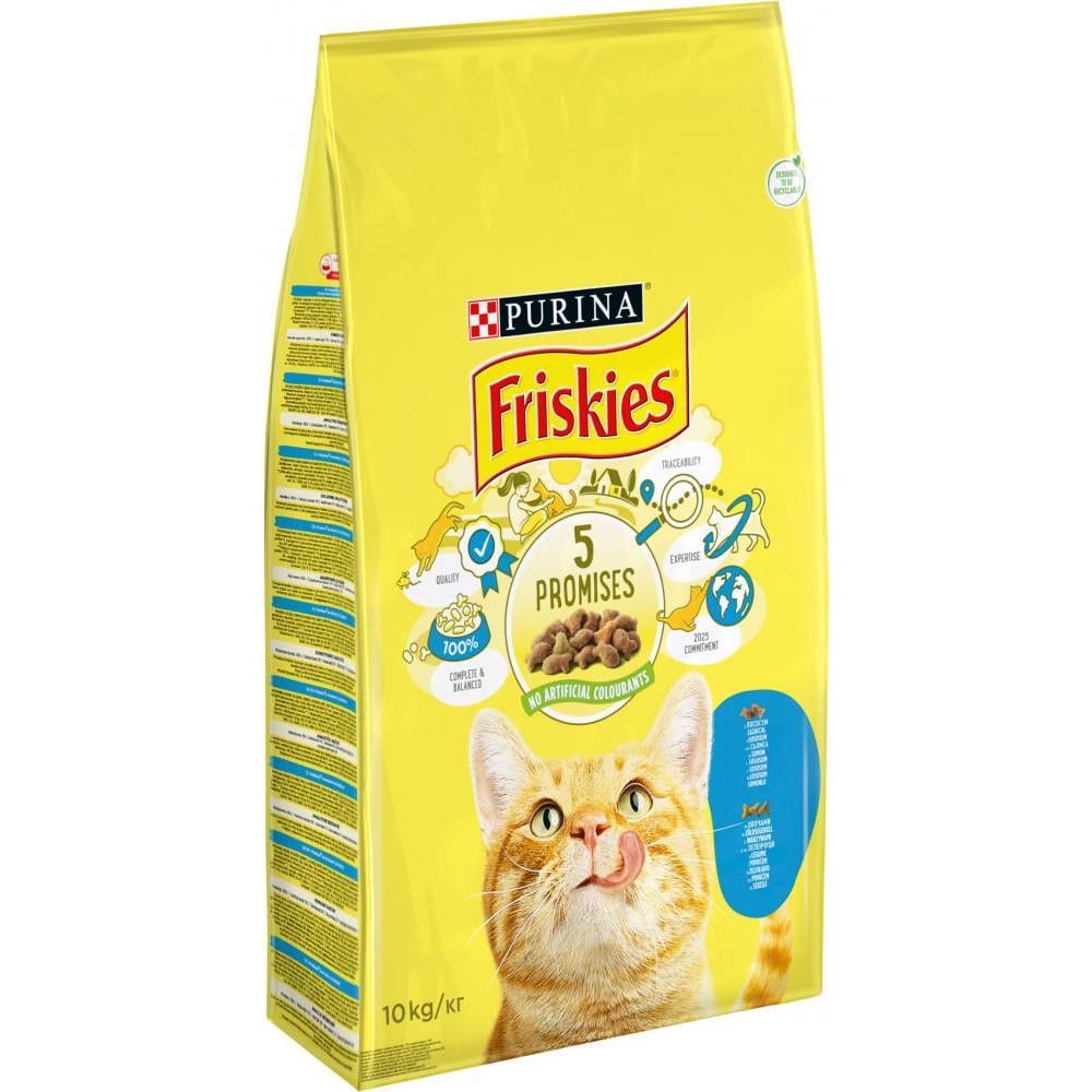 Сухий корм для котів Friskies Cat з лососем та овочами 10 кг