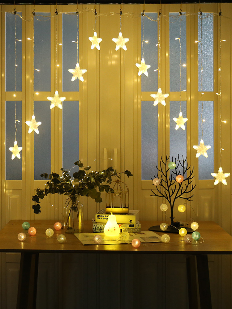 Гірлянда світлодіодна Ltl Зірочки 138 led 3 м завіса Білий - фото 4 Гірлянда світлодіодна Ltl Зірочки 138 led 3 м завіса Білий - фото 4