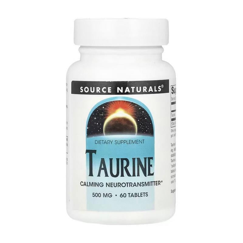 Таурин Source Naturals 500 мг 60 табл.