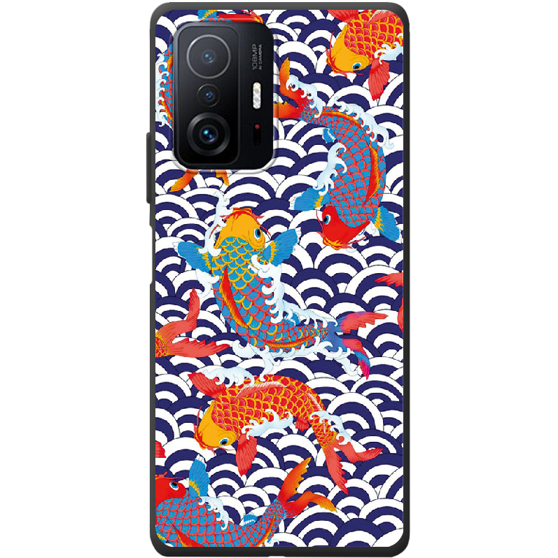 Чехол BoxFace Xiaomi 11T / 11T Pro Koi Fish Черный силикон (43423-up2477-44163)