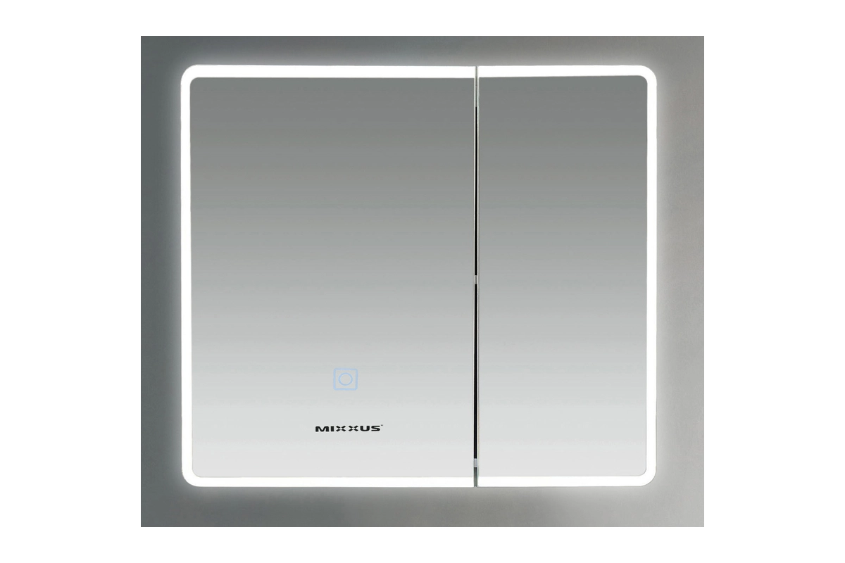 ᐉ Дзеркальна шафа MIXXUS Premium Olivary CM01-80x70x13 з LED