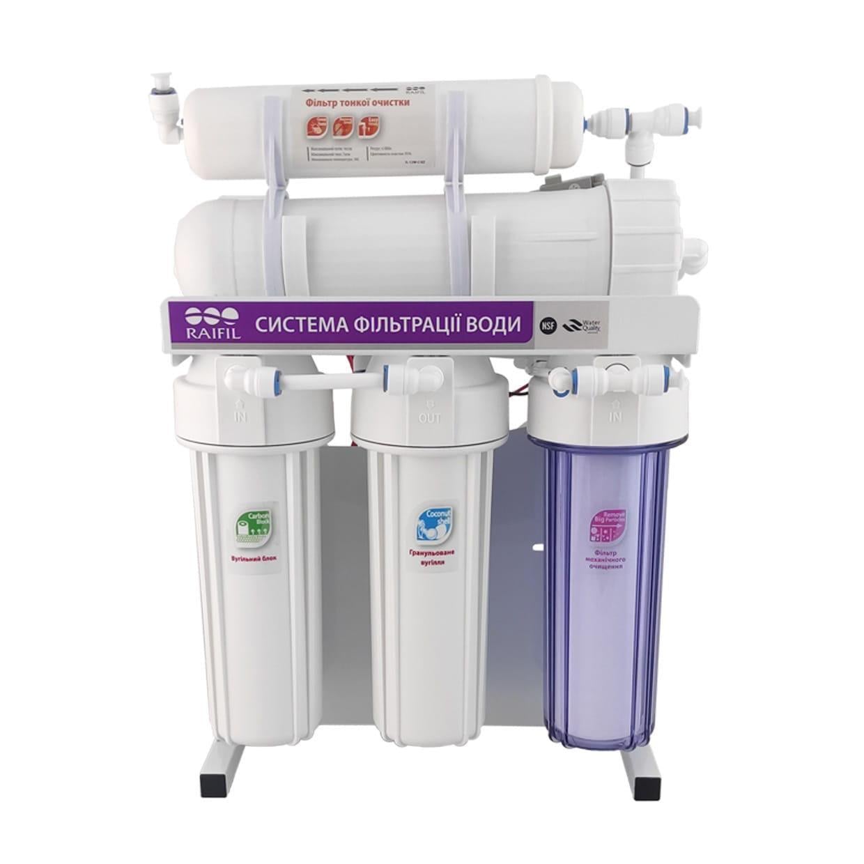 Фильтр обратного осмоса Raifil RAIFIL-600G-10" Slim 5-ступенчатый под мойку (RFL-2687)