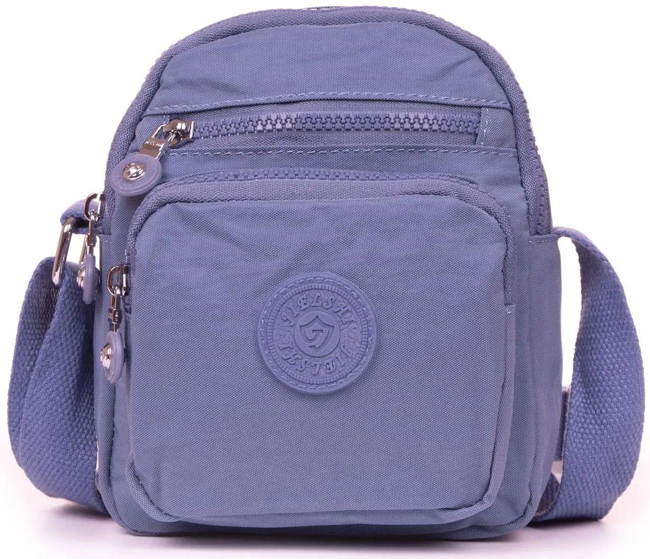 Сумка жіноча Jielshi текстильна Синій (LANC23 l.blue)